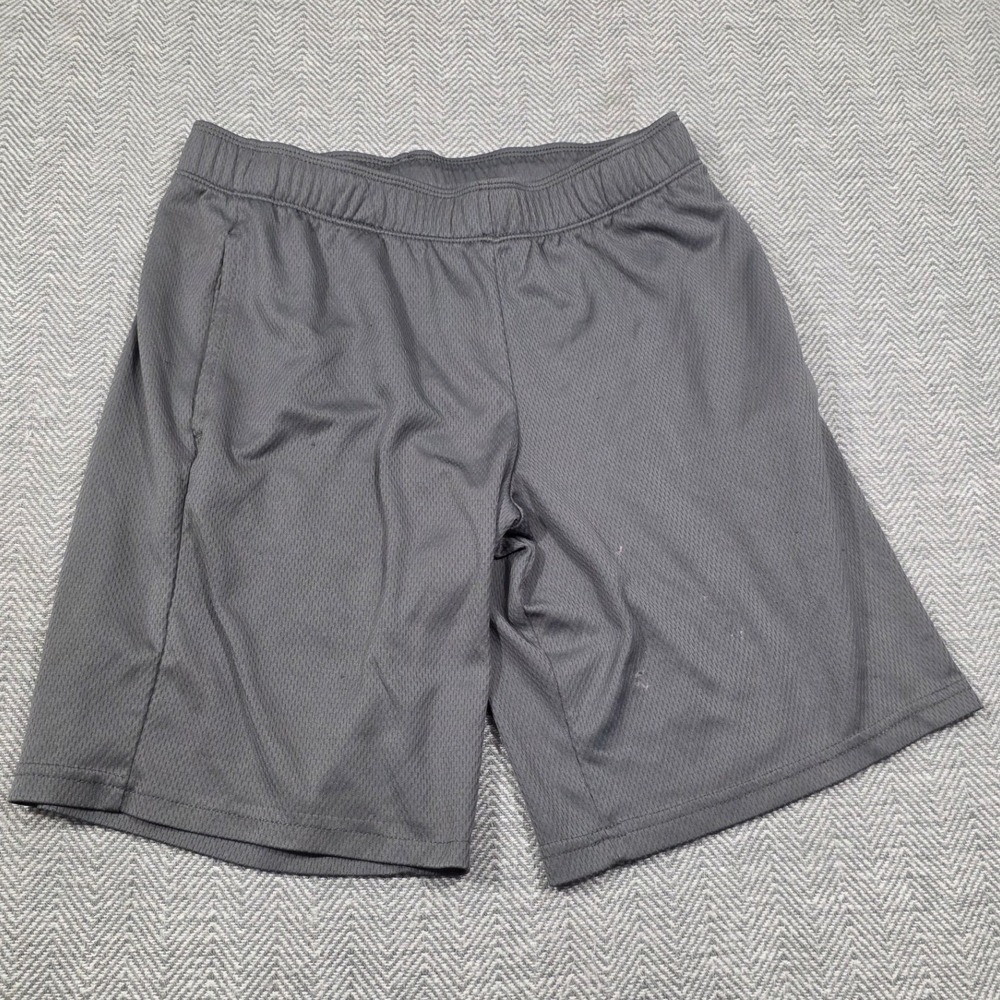 All in Motion Mens Gray Mesh Athletic Training Shorts XL Drawstring Pockets
